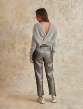 Carica l&#39;immagine nel visualizzatore di Gallery, Pantalone metallizzato grigio
